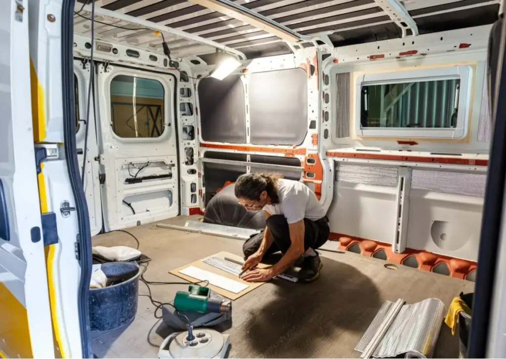 Una persona modificando su vehículo para homologar o no